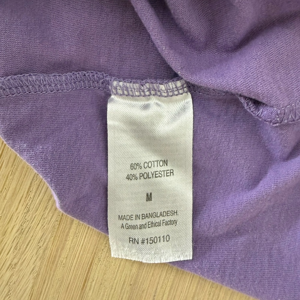 Peloton Women's Purple Muscle Tee - Picture 4 of 5